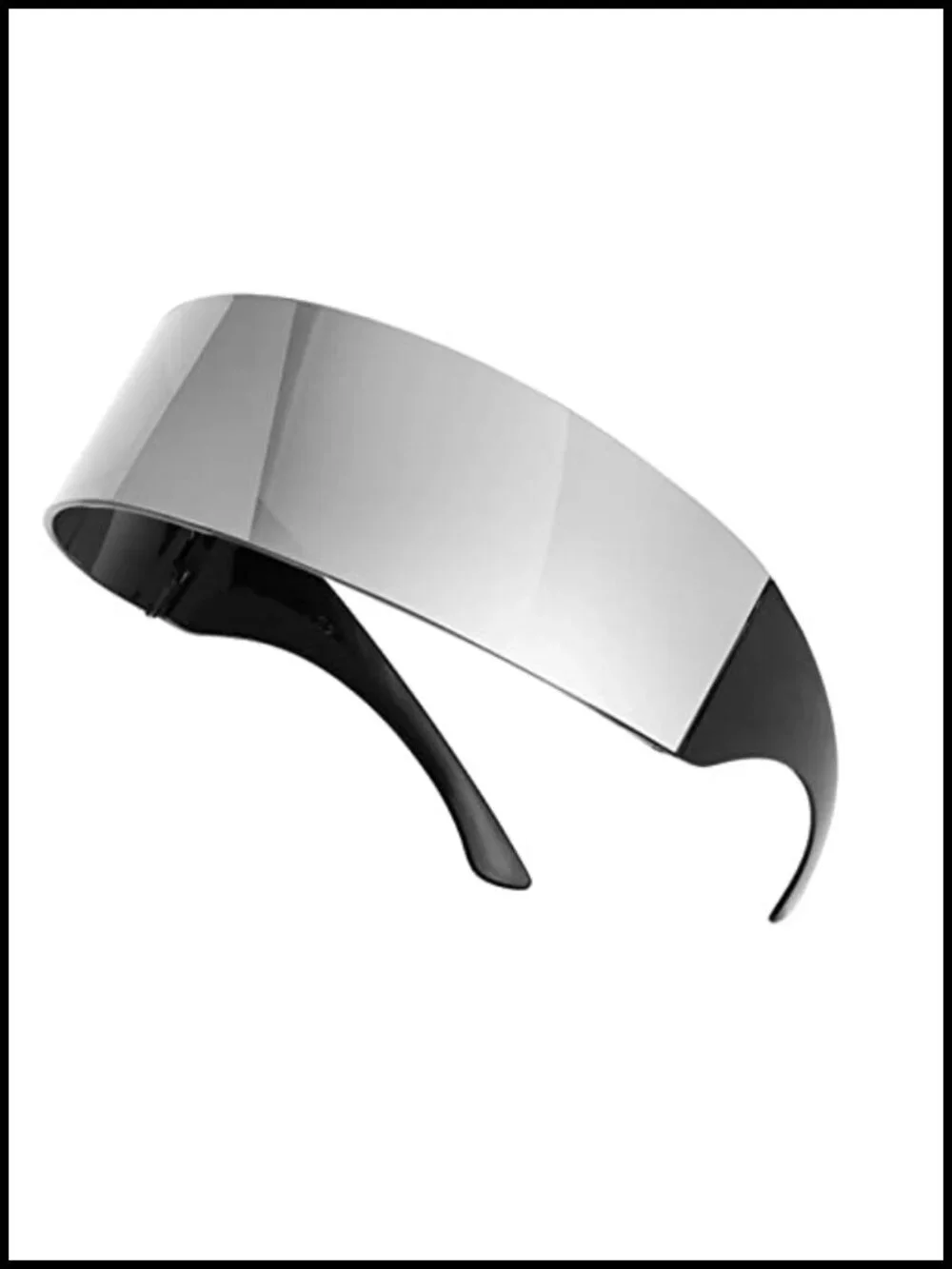 80s Futuristic Cyclops Cyber Visor Sunglasses Punk Style Unisex UV400